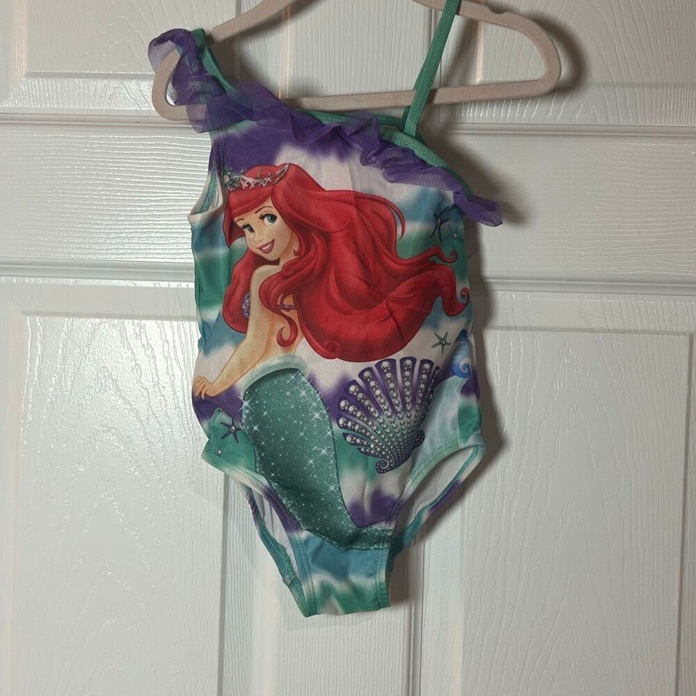 Disney The Little Mermaid Ariel One Piece Swimsuit Girls Size 3T